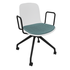 White Fluxee Task Armchair