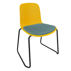 Yellow Fluxee Sled Base Chair