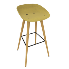 Curry Yellow Veeda Wooden Stool