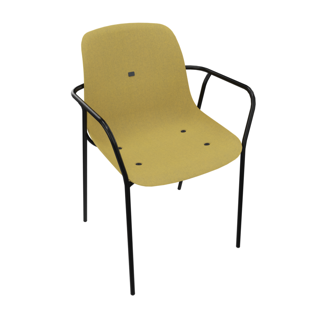 Curry Yellow Veeda Fine Armchair