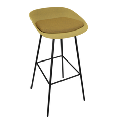 Curry Yellow Veeda Metal Stool