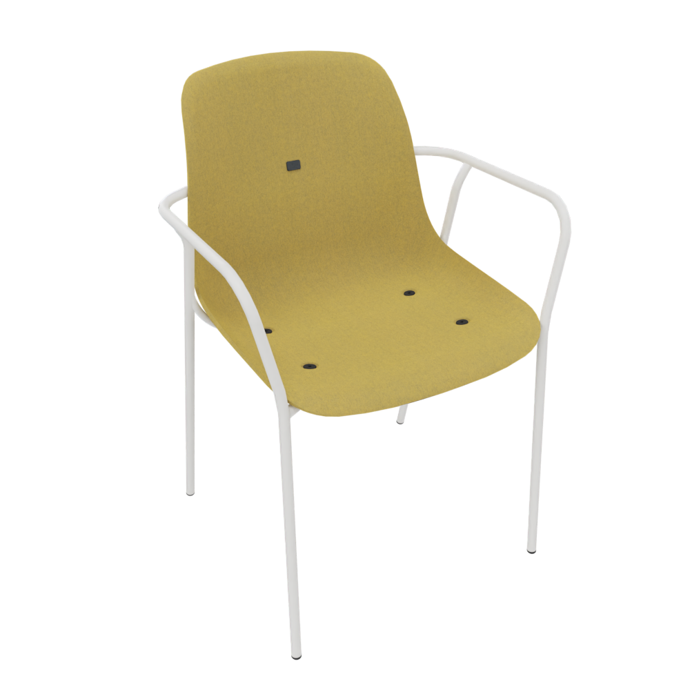 Curry Yellow Veeda Fine Armchair