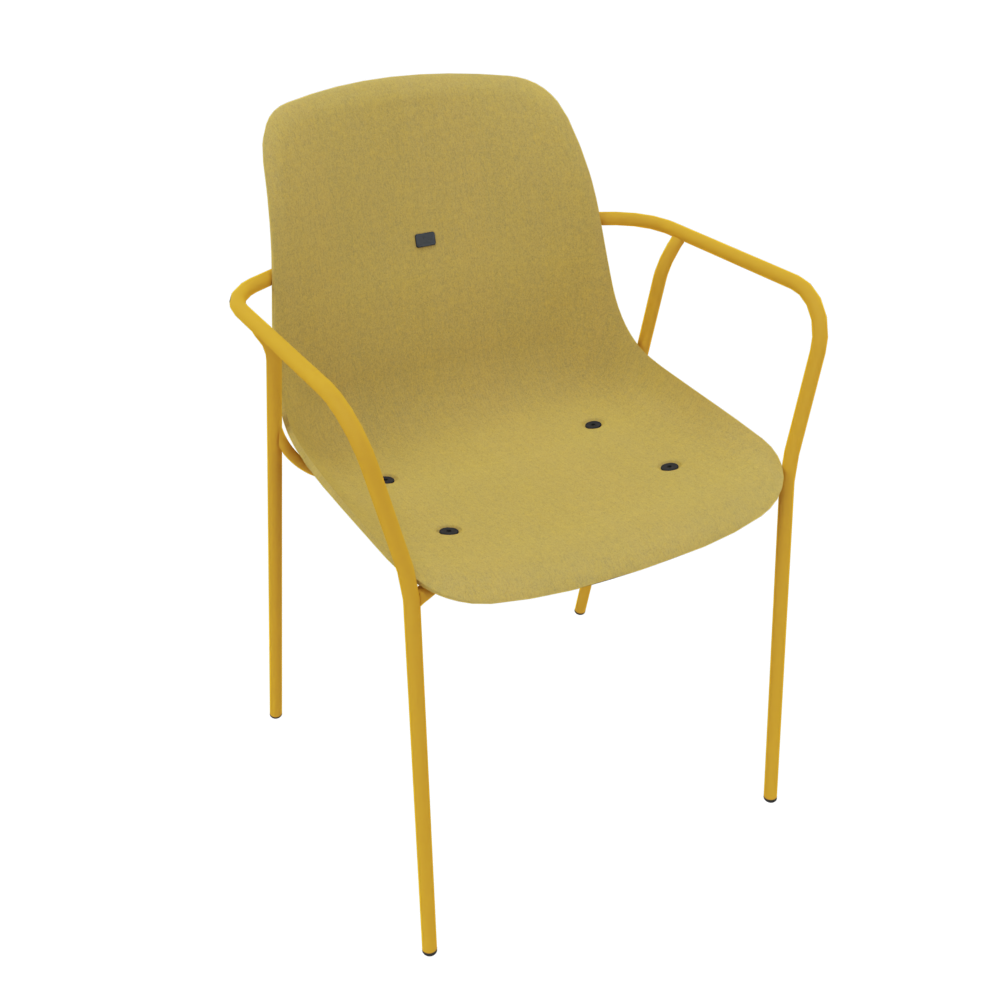 Curry Yellow Veeda Fine Armchair