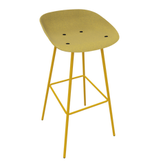 Curry Yellow Veeda Metal Stool