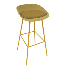 Curry Yellow Veeda Metal Stool